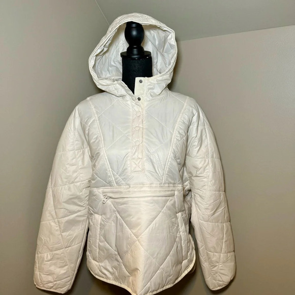 New without tags. American Eagle AE Popover Puffer Jacket women’s size M cream - Picture 3 of 8